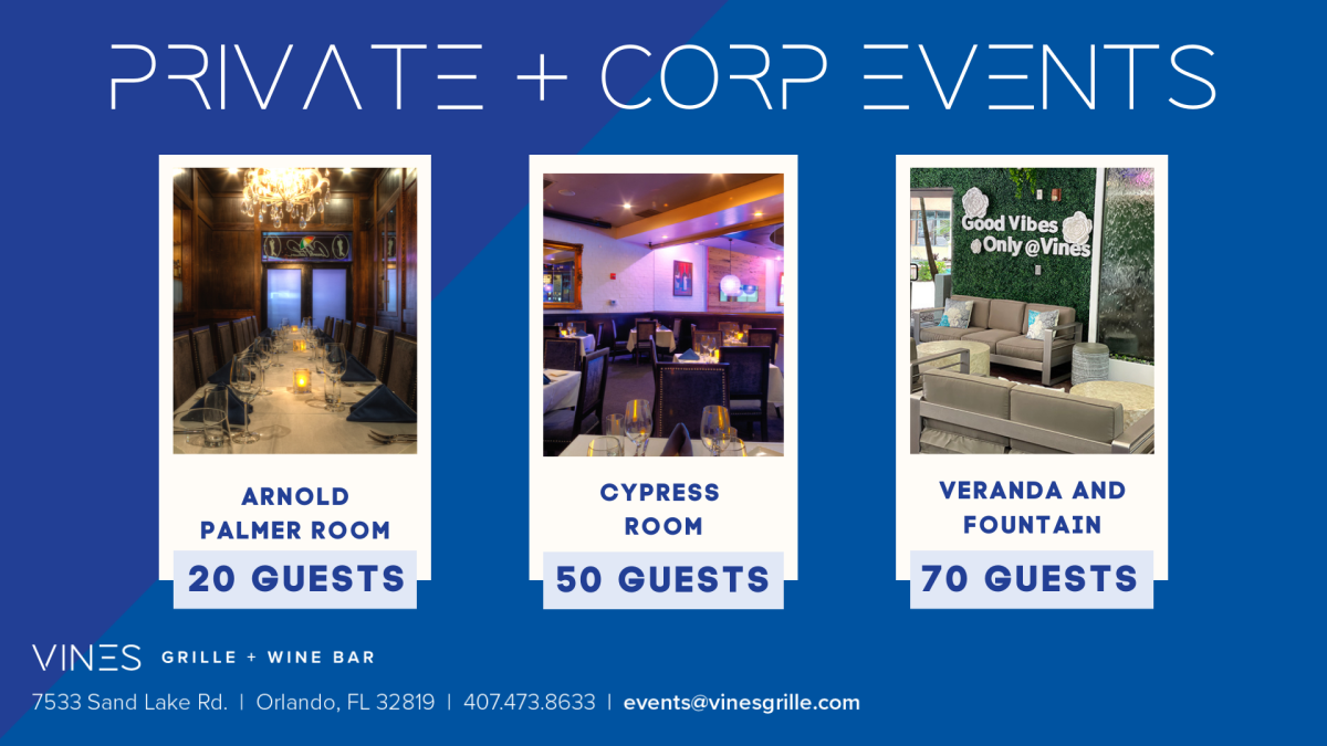 Vines Grille & Wine Bar IAAPA Expo Attendees Vines Grille